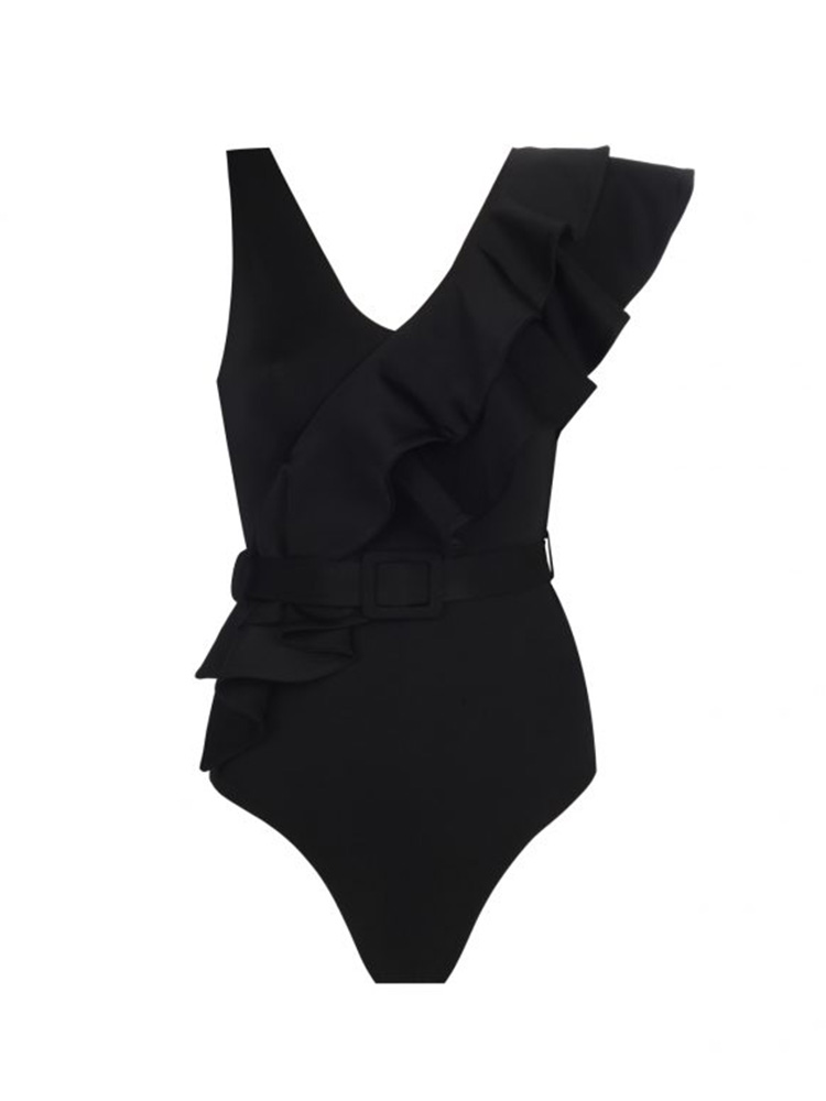 Lilac Black Swimsuit