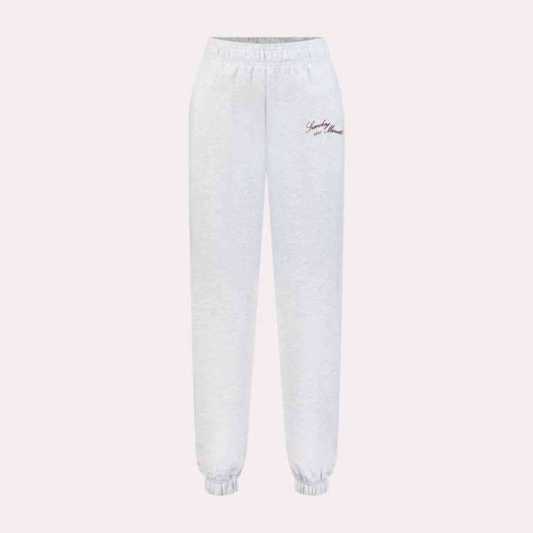 Retreat Sweatpants - Heather Grey/Burgundy